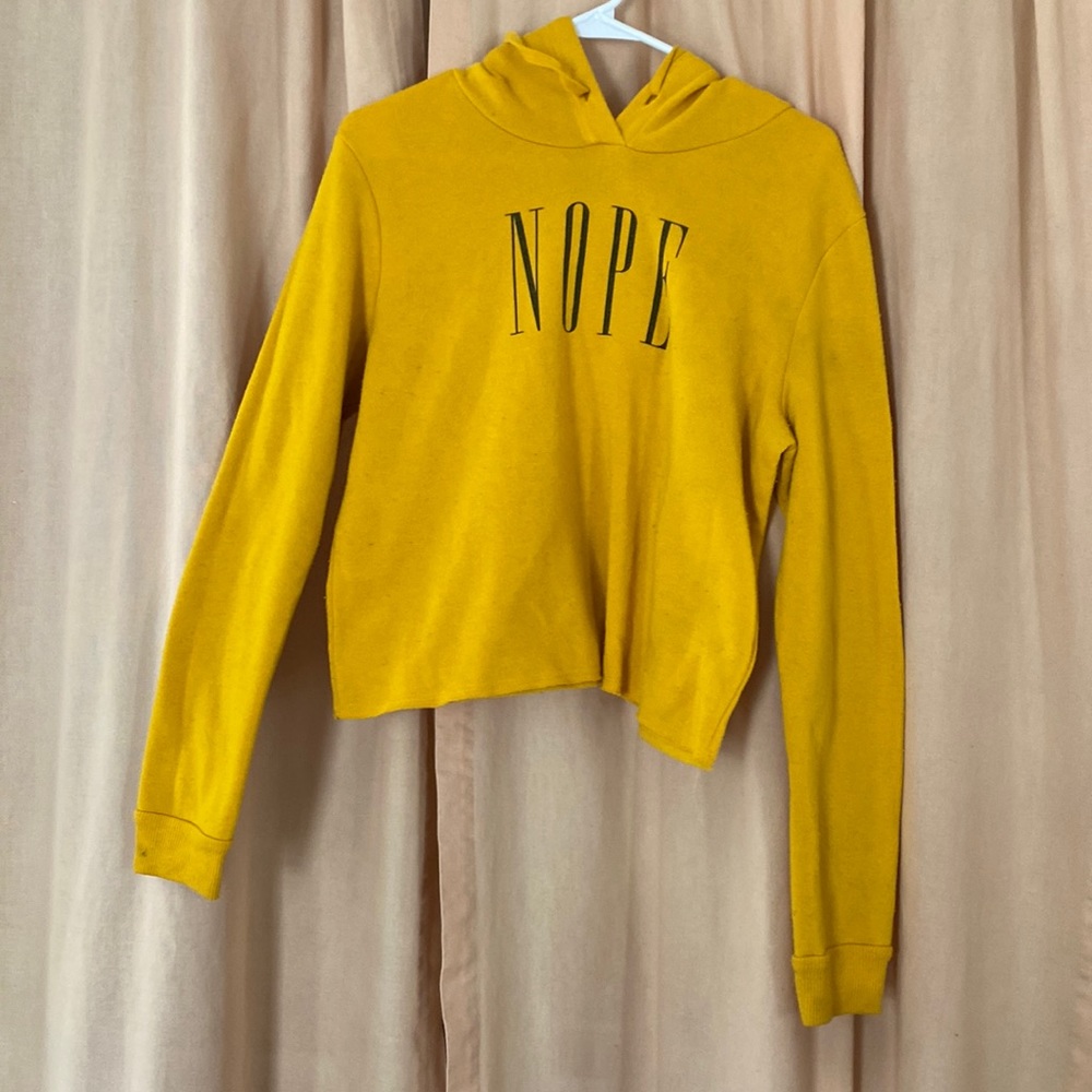 Yellow hoodie
